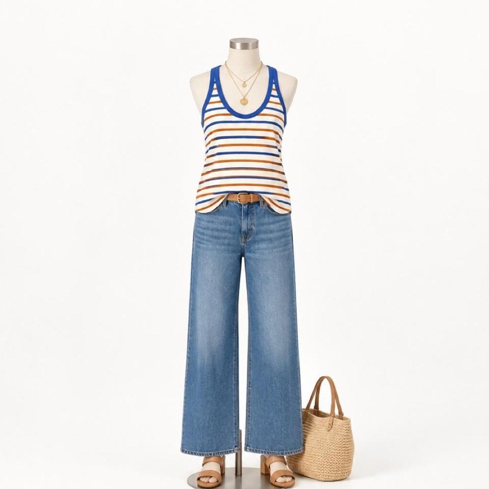 Xírena Striped Racerback Tank — Size Small
